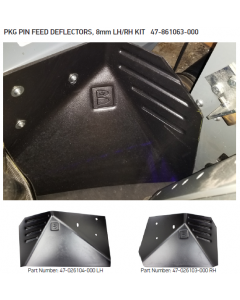 PACKAGE PIN FEED DEFLECTORS, 8MM LH/RH