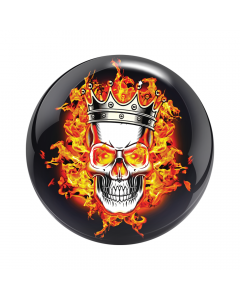 VIZ-A-BALL FLAMING SKULL
