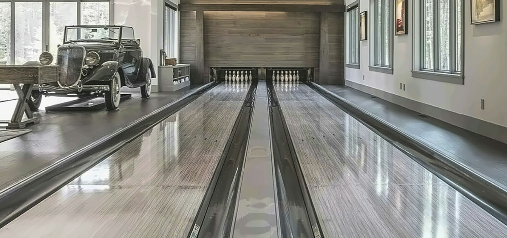 Bowling and gym? Simply at home.